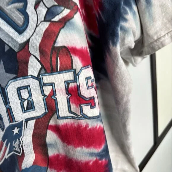 Vintage New England Patriots Tie-Dye T-Shirt Men’s 2XL XXL NFL Football Y2K - Picture 12 of 16